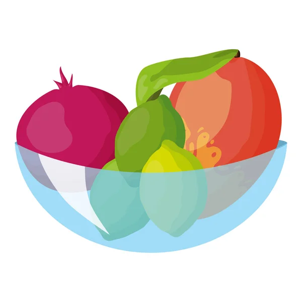 Diseño de frutas tropicales — Vector de stock