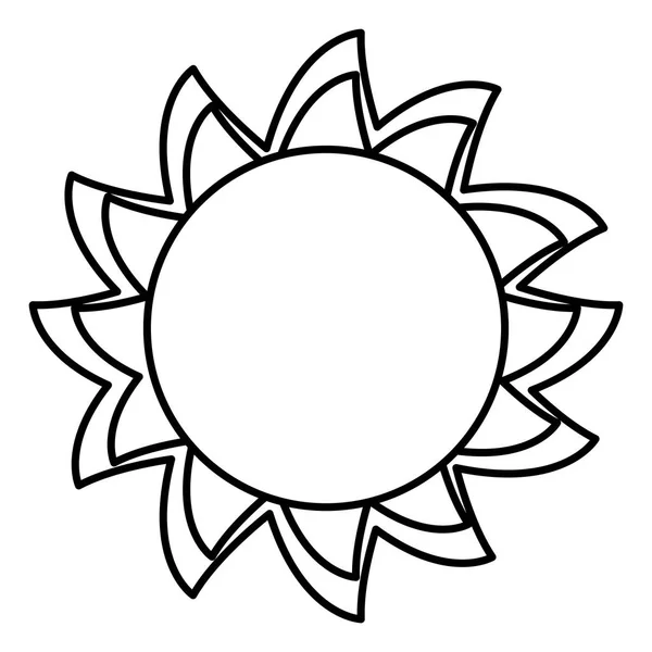 Яскрава сонячна погода на білому тлі — стоковий вектор