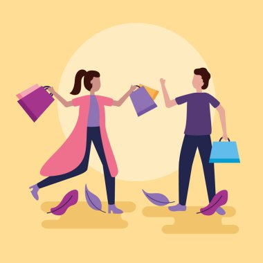 insanlar alışveriş torbaları