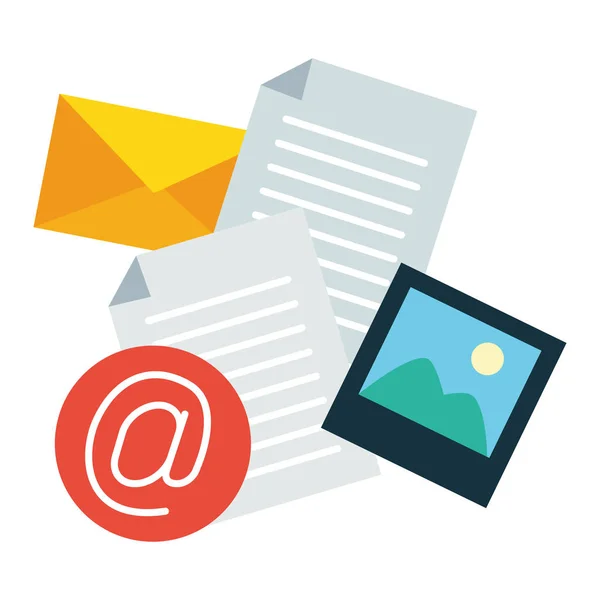 Enviar correo electrónico relacionado — Vector de stock