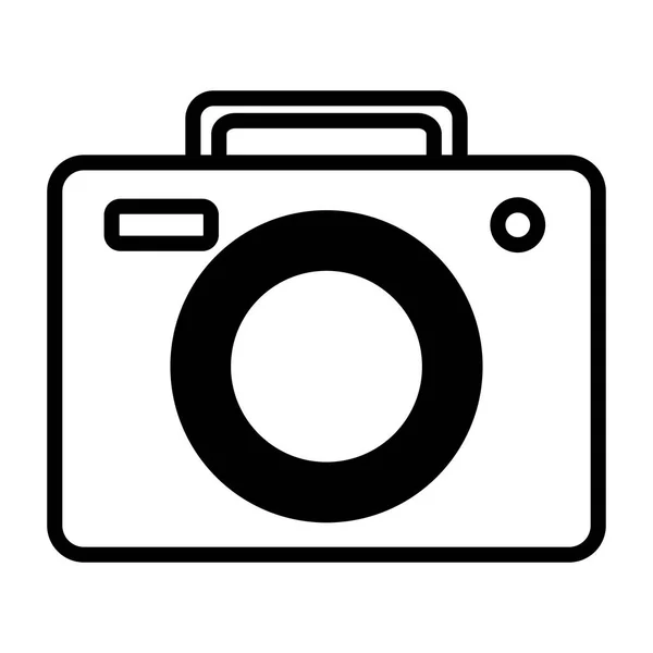 Fényképezőgép fehér háttér — Stock Vector
