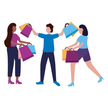 alışveriş çantaları ticaret ile insanlar