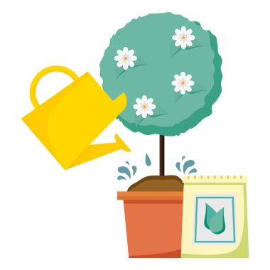 araçları dekorasyon düz tasarım bahçe