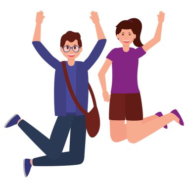 mutlu genç insanlar