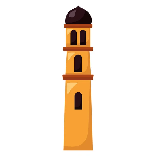 Torre do templo tradicional — Vetor de Stock