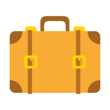 Beyaz arka planda bavul seyahat