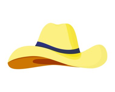 Beyaz arkaplanda şapka aksesuarı