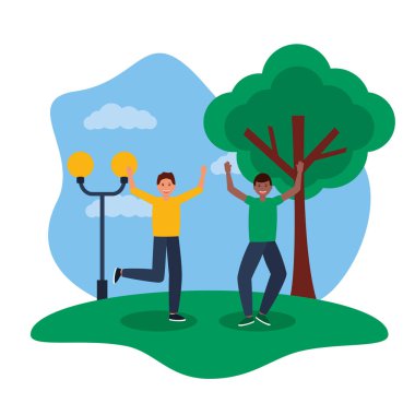 mutlu genç insanlar