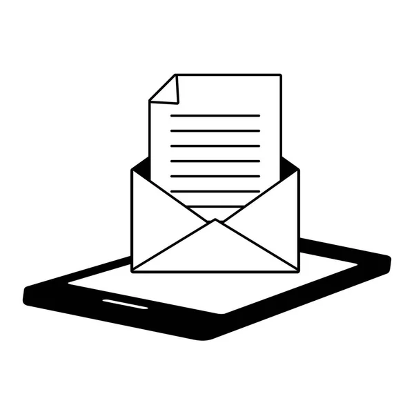 E-Mail versenden — Stockvektor