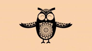 Boho tarzı ile baykuş kuş