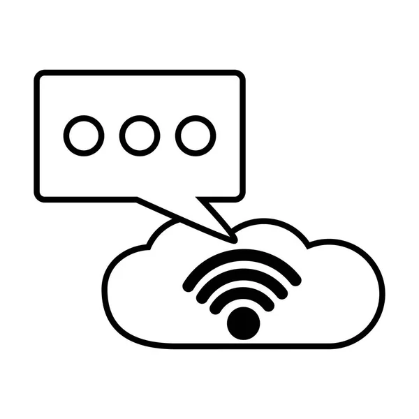 Connexion wifi gratuite — Image vectorielle