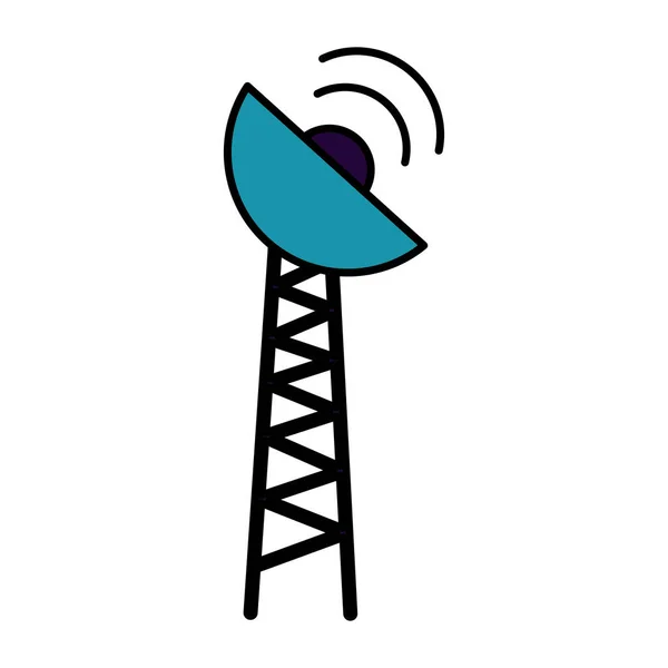 Señal de transmisión de antena — Vector de stock