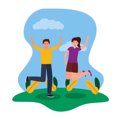 mutlu genç insanlar