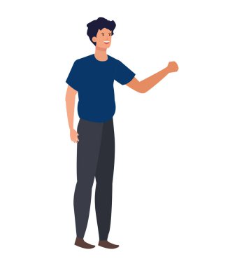 Mutlu genç adam Avatar karakteri