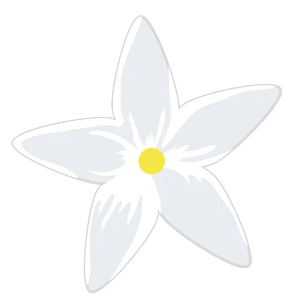 Χαριτωμένο λουλούδι διακοσμητικό απομονωμένο εικονίδιο — Διανυσματικό Αρχείο