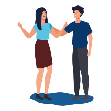 Genç aşıklar çift karakterler