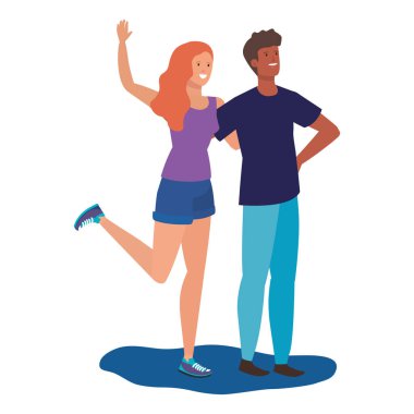 Irklar arası severler çift kutluyor karakterleri