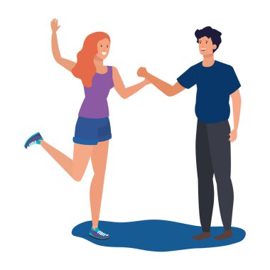 Genç aşıklar çift karakterler