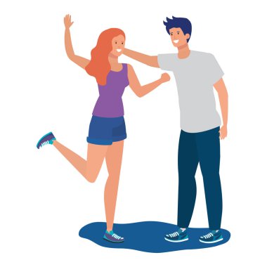 Genç aşıklar çift karakter kutluyor