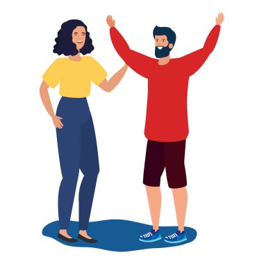 Genç aşıklar çift karakter kutluyor