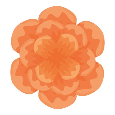 sevimli çiçek dekoratif izole simge