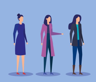 zarif giysiler ile yönetici iş kadınları profesyonel