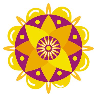 Dekoratif Mandala etnik Boho tarzı