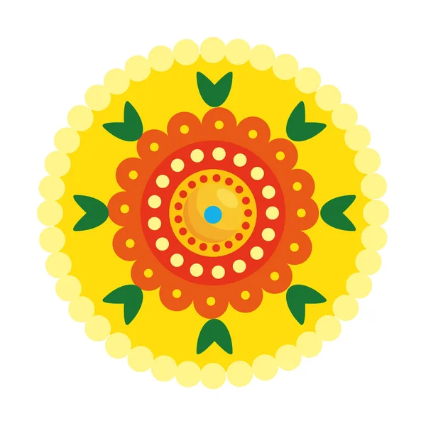 Decoratieve Mandala etnische Boho stijl — Stockvector
