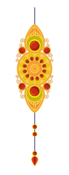 Dekorativa Mandala hängande etniska Boho stil — Stock vektor