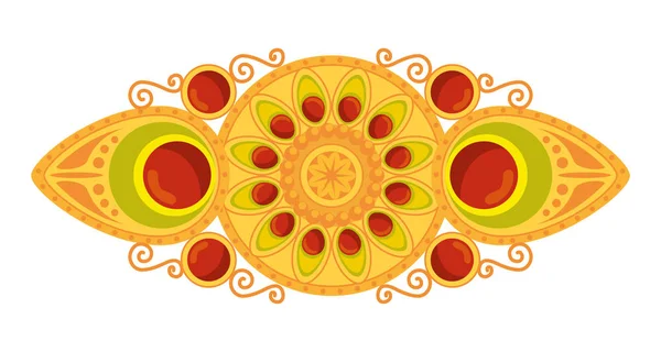 Decorative mandala ethnic boho style — Stock Vector