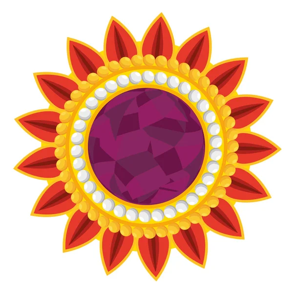 Mandala décoratif style boho ethnique — Image vectorielle