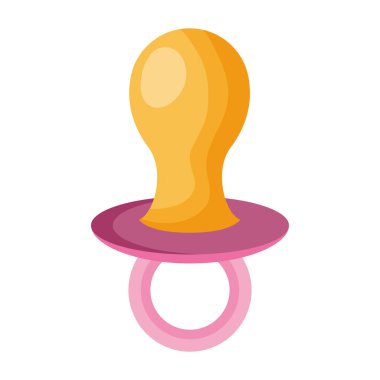 beyaz arkaplanda bebek emziği