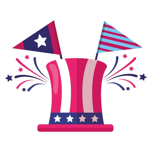 Día de la independencia feliz americano — Archivo Imágenes Vectoriales