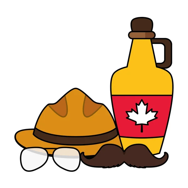 Mutlu Kanada Günü vektör illüstrasyonları — Stok Vektör