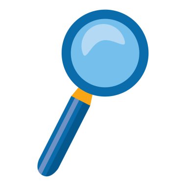 beyaz arka planda büyüteç arama simgesi