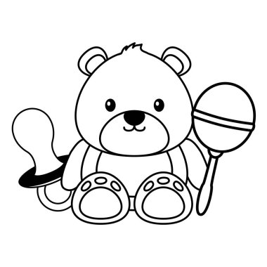 giysi şişesi ördek dekorasyon bebek duş kartı