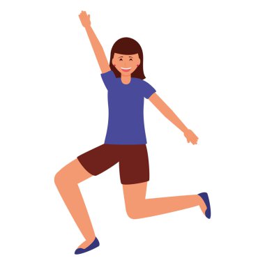 mutlu genç insanlar düz tasarım