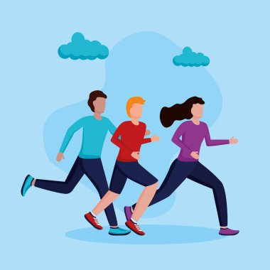 insanlar etkinlik çalıştırıyor