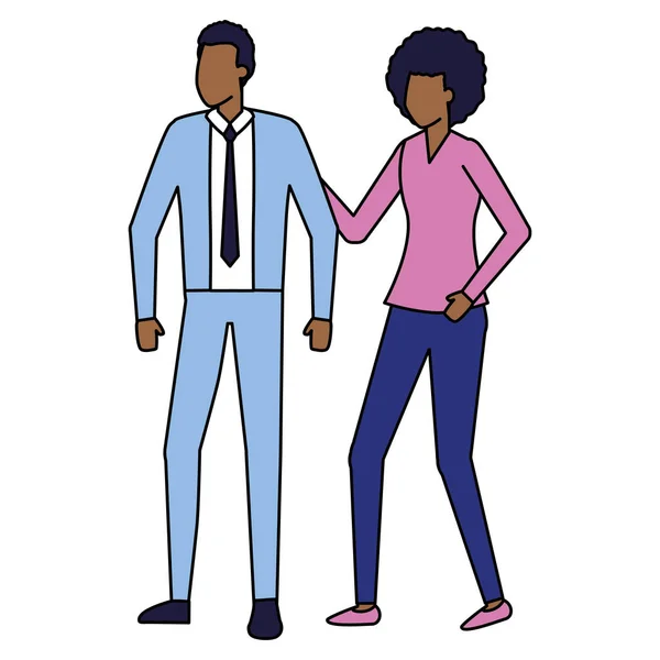 Business man and woman characters — Stock Vector
