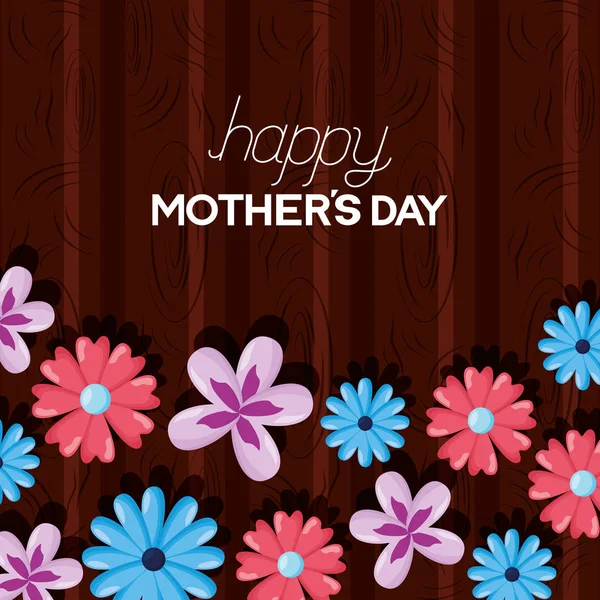 Anneler günü çiçekleri — Stok Vektör