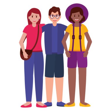 mutlu genç insanlar