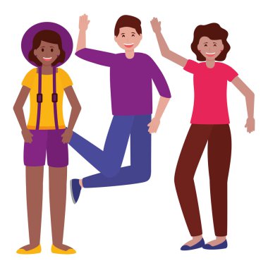 mutlu genç insanlar