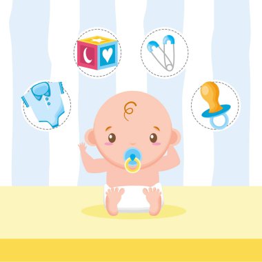 küçük çocuk emzik küp giysiler bebek duş