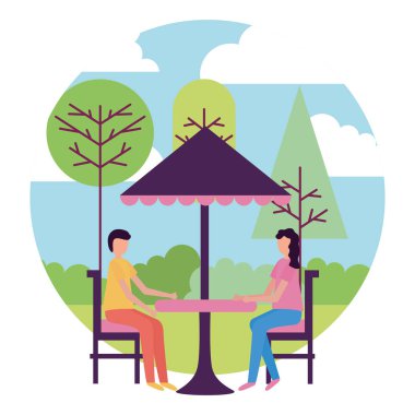 Açık havada insanlar faaliyetleri