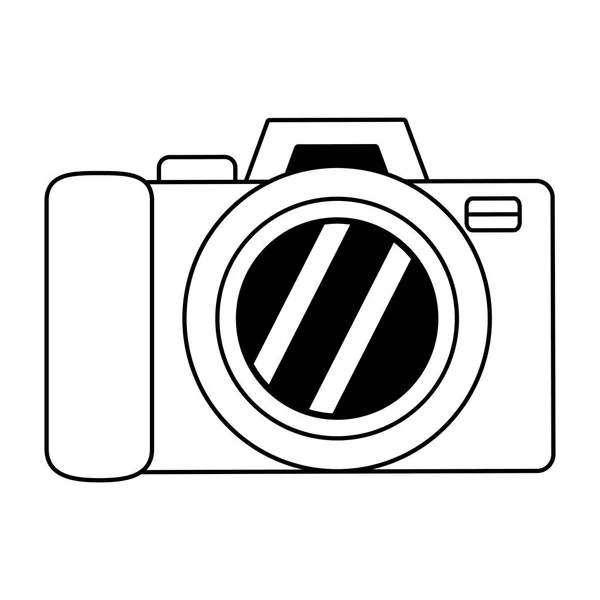 Photography camera on white background — Stock Vector