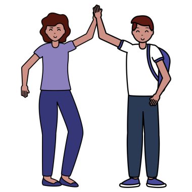 mutlu genç insanlar