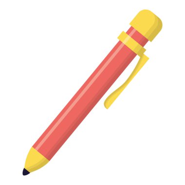 beyaz arka plan üzerinde kalem tedarik okul