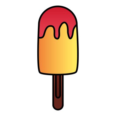 Beyaz arka planda soğuk dondurma dondurma