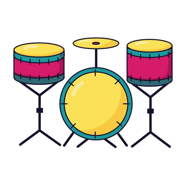Drums klassieke muziekfestival achtergrond — Stockvector