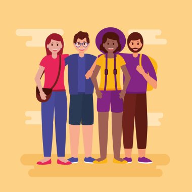 mutlu genç insanlar